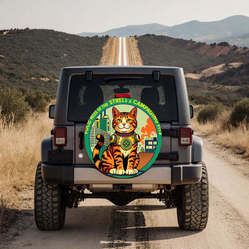 Прочный чехол для покрышки Sci-Fi Cat в городском стиле
Прочный чехол для покрышки Sci-Fi Cat в городском стиле