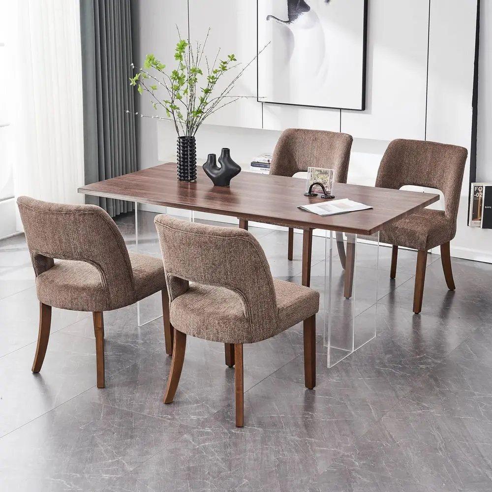 Wooden Dining Chairs Set of 4, Modern Fabric holstered Dining Room Chair Kitchen Chairs, Farmhouse Dinner Chair for Kitchen D
Wooden Dining Chairs Set of 4, Modern Fabric holstered Dining Room Chair Kitchen Chairs, Farmhouse Dinner Chair for Kitchen D