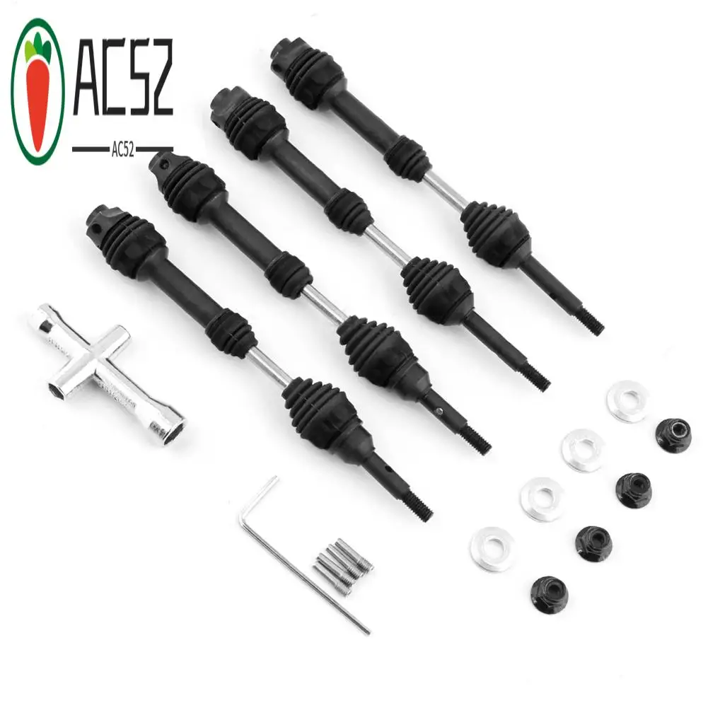 AC52-4 Pcs Steel Driveshaft CVD For 1/10 Traxxas Slash Rustler Hoss Stampede VXL 4X4 RC Car Black
AC52-4 Pcs Steel Driveshaft CVD For 1/10 Traxxas Slash Rustler Hoss Stampede VXL 4X4 RC Car Black