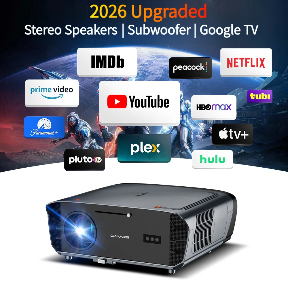 2026 new 4K projector Android14 google tv native 1080p full hd home theater dual speakers auto focus wifi 6 TOF movie projector
2026 new 4K projector Android14 google tv native 1080p full hd home theater dual speakers auto focus wifi 6 TOF movie projector