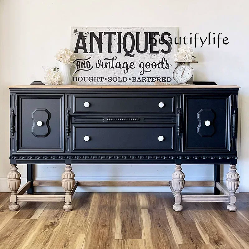 XSS Французский ретро обеденный боковой шкаф из цельного дерева, встроенный настенный шкафчик, входной винный шкаф, многофункциональный Stora
XSS Французский ретро обеденный боковой шкаф из цельного дерева, встроенный настенный шкафчик, входной винный шкаф, многофункциональный Stora