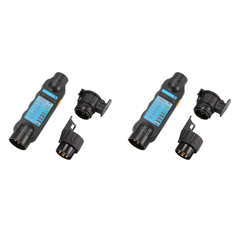 2X 12 В автомобильный тестер прицепа 7/13-контактный буксировочный фонарь кабеля розетка с 2 адаптерами электрические инструменты-L94A
2X 12 В автомобильный тестер прицепа 7/13-контактный буксировочный фонарь кабеля розетка с 2 адаптерами электрические инструменты-L94A