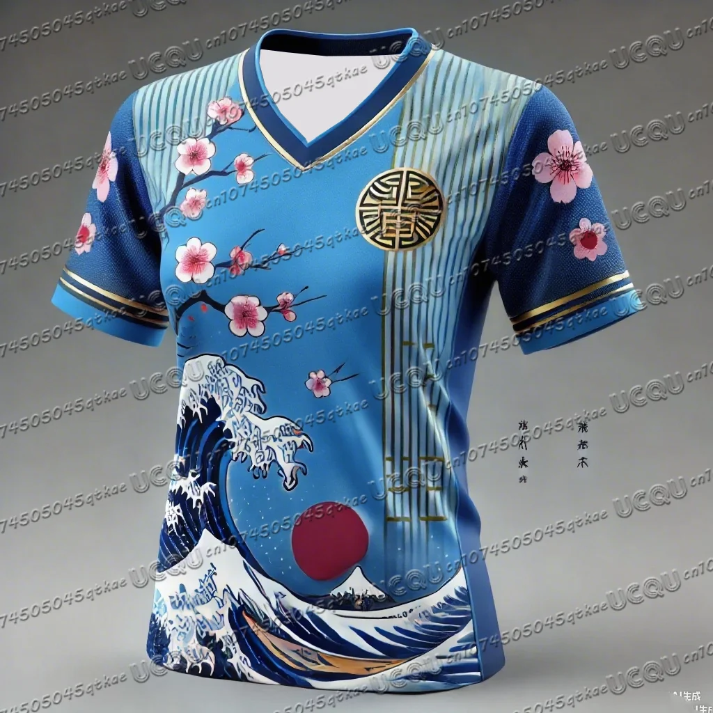 Новые летние футбольные тренировки в японском стиле с 3d принтом, мужские и женские спортивные повседневные футболки с короткими рукавами и v-образным вырезом, топы
Новые летние футбольные тренировки в японском стиле с 3d принтом, мужские и женские спортивные повседневные футболки с короткими рукавами и v-образным вырезом, топы