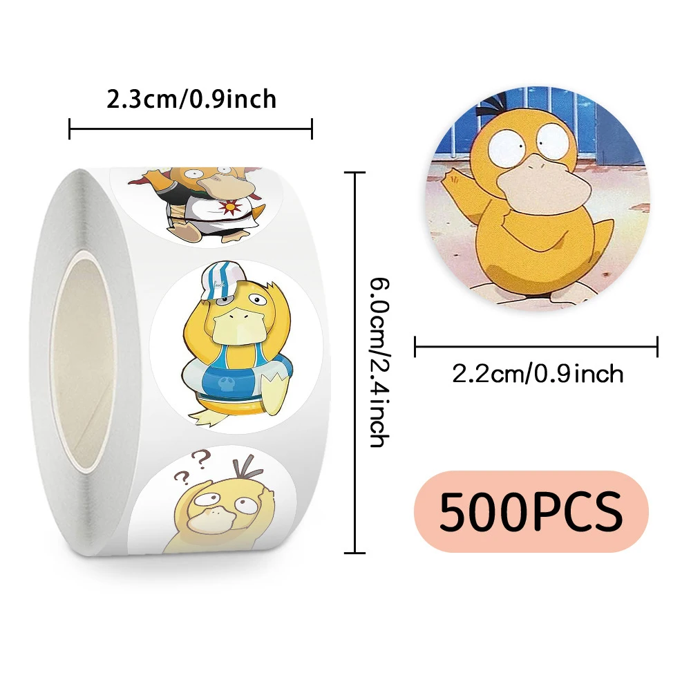 500pcs/Roll Cute Cartoon Pokemon Psyduck Anime Round Sealing Label Stickers Kid Reward Toy DIY Laptop Decoration Sticker Gift
500pcs/Roll Cute Cartoon Pokemon Psyduck Anime Round Sealing Label Stickers Kid Reward Toy DIY Laptop Decoration Sticker Gift