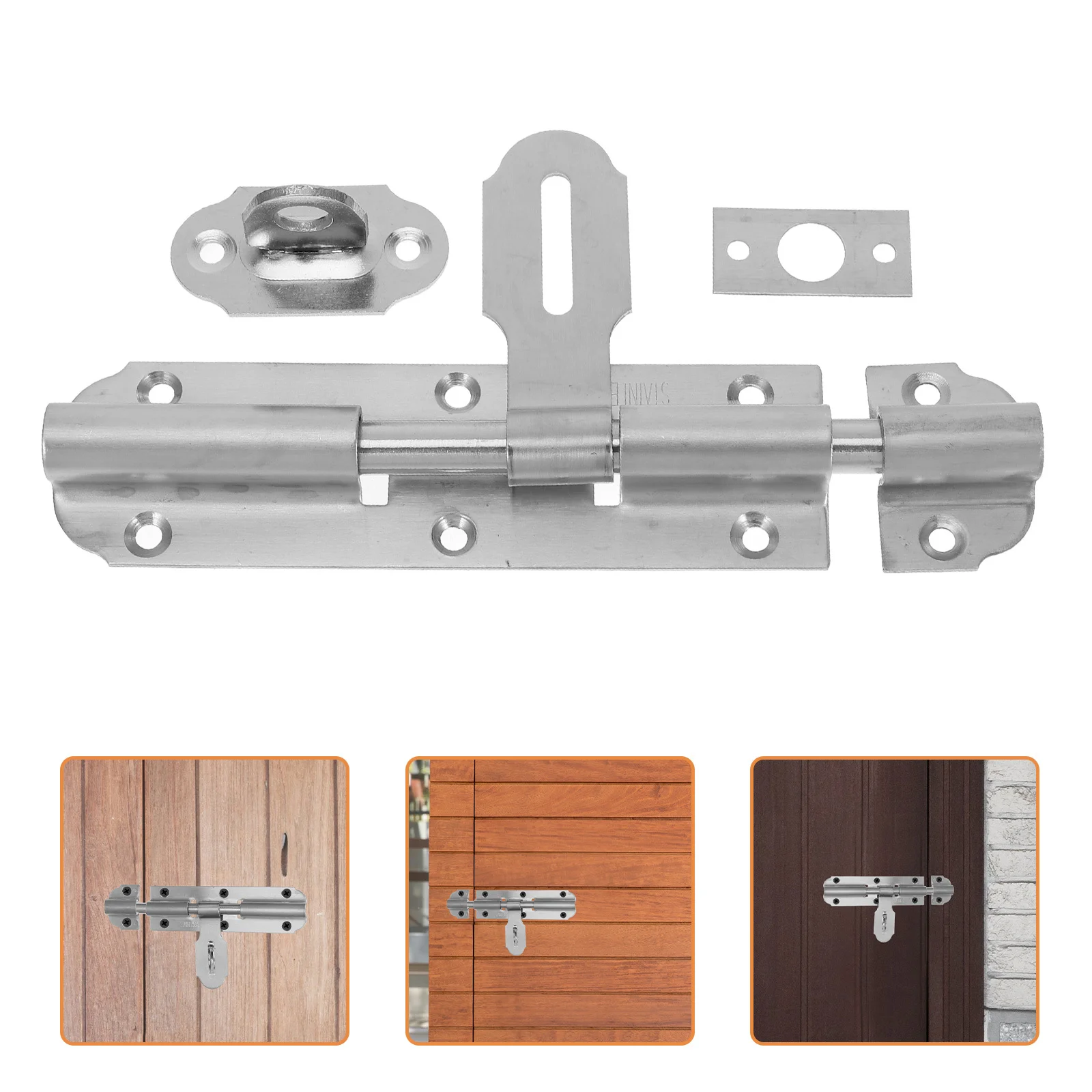 6 Inch Stainless Steel Barrel Bolt Latch Heavy Duty Slide Lock for Doors Windows Gate Slide Door Locks Barrel Bolt 
6 Inch Stainless Steel Barrel Bolt Latch Heavy Duty Slide Lock for Doors Windows Gate Slide Door Locks Barrel Bolt