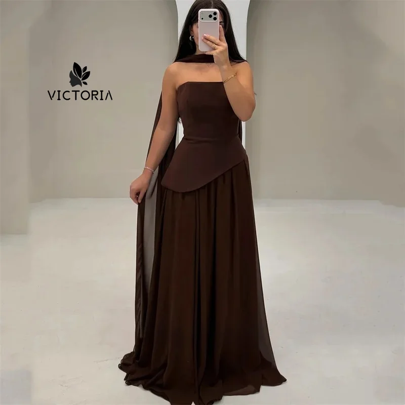 Customized Brown Luxurious Women's Evening Dresses for Special Occasions Tube Top Sleeveless and Backless Prom Dress Party
Customized Brown Luxurious Women's Evening Dresses for Special Occasions Tube Top Sleeveless and Backless Prom Dress Party