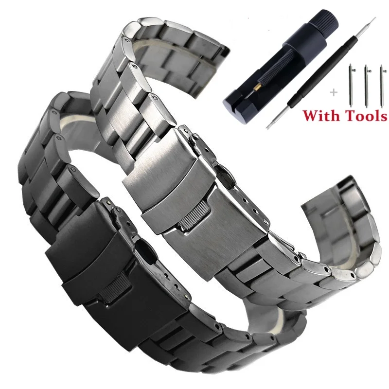 18mm 20mm 22mm Quick Release Solid Stainless Steel Diving Watch Strap for Universal Watch Band Bracelet Accessories with Tool
18mm 20mm 22mm Quick Release Solid Stainless Steel Diving Watch Strap for Universal Watch Band Bracelet Accessories with Tool