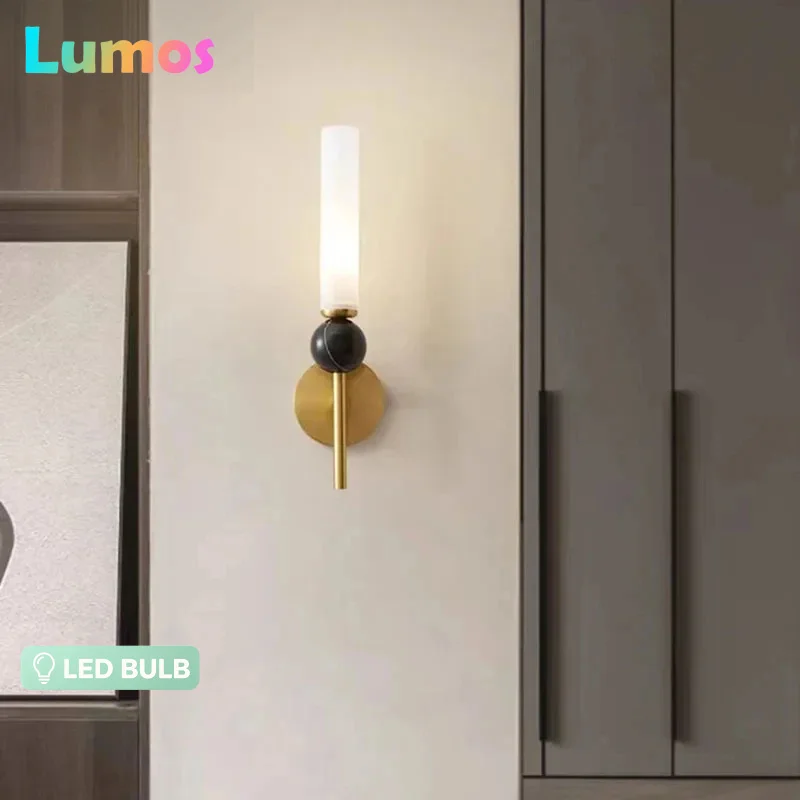 Nordic Luxury Fashion Iron Marble LED Decor Home Atmosphere Wall Lamp Black Gold Bedroom Foyer Dining Room Lighting Fixtures
Nordic Luxury Fashion Iron Marble LED Decor Home Atmosphere Wall Lamp Black Gold Bedroom Foyer Dining Room Lighting Fixtures
