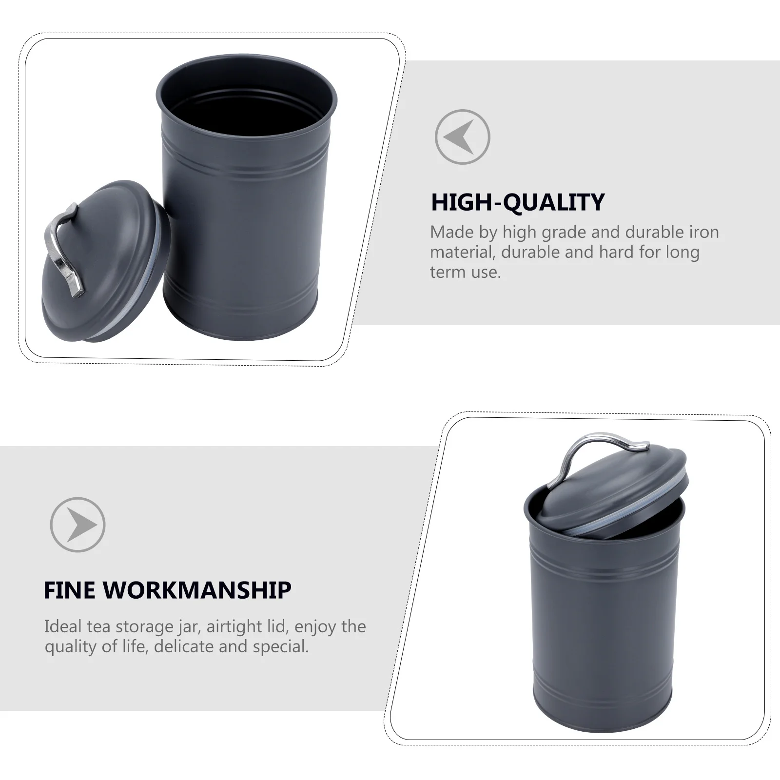 1Pcs Tea Storage Jar Heavy Duty Iron Snack Container Sealed Lid for Tea Coffee Candy Reusable Food Organizer Compact Lightweight
1Pcs Tea Storage Jar Heavy Duty Iron Snack Container Sealed Lid for Tea Coffee Candy Reusable Food Organizer Compact Lightweight