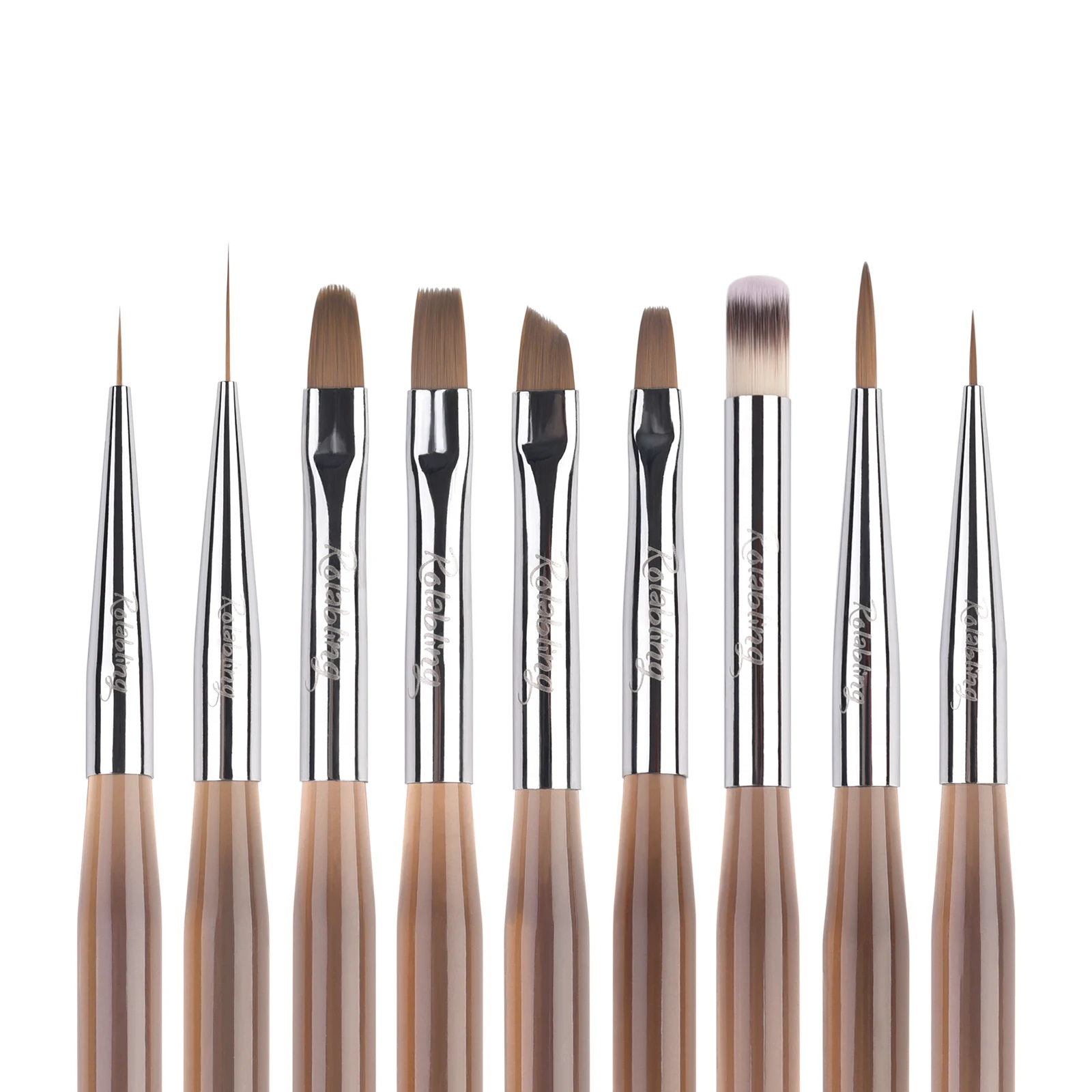 9Pcs/Set Brown Nail Art Gel Brushes Nylon Brush Head Nail Supplies Professional Brushes Manicure Tools
9Pcs/Set Brown Nail Art Gel Brushes Nylon Brush Head Nail Supplies Professional Brushes Manicure Tools