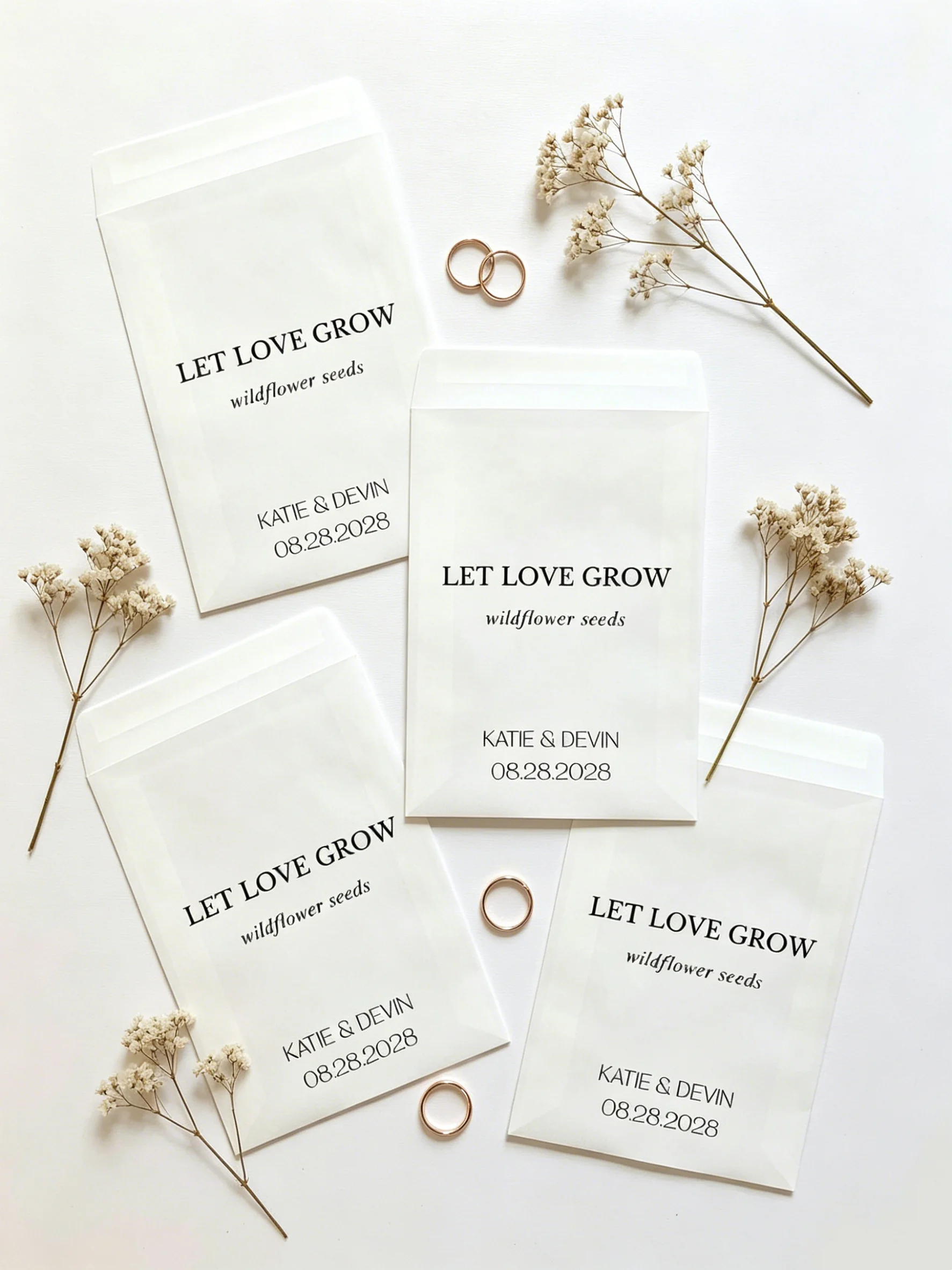 Personalized Wildflower Packets Favor, Bulk Customized Wedding Confetti Favors for Wedding Guests
Personalized Wildflower Packets Favor, Bulk Customized Wedding Confetti Favors for Wedding Guests