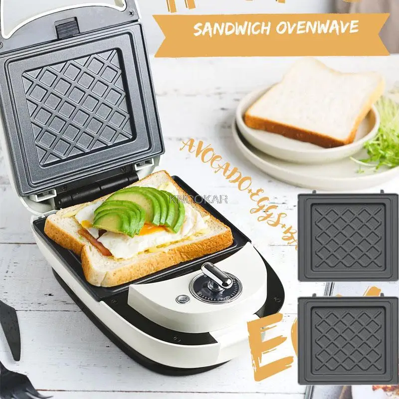 220V Electric Sandwich Maker Timed Waffle Maker Breakfast Waffle Machine Multifunction Toaster Baking takoyaki Pancake 600W
220V Electric Sandwich Maker Timed Waffle Maker Breakfast Waffle Machine Multifunction Toaster Baking takoyaki Pancake 600W