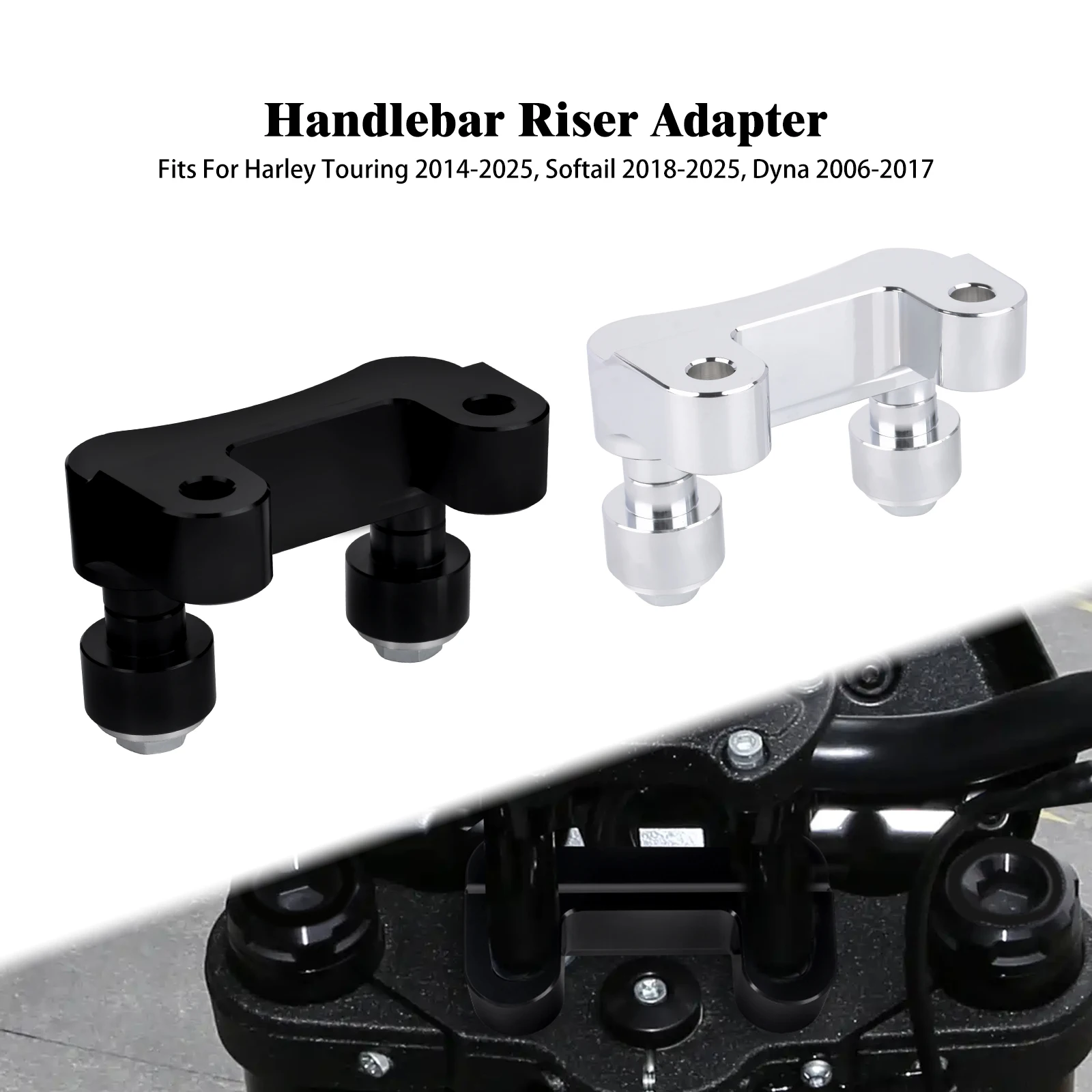 Motorcycle Handlebar Risers Clamp Mount Bracket For Harley Touring Road King 14-25 Softail Breakout 18-25 Dyna Low Rider 06-17
Motorcycle Handlebar Risers Clamp Mount Bracket For Harley Touring Road King 14-25 Softail Breakout 18-25 Dyna Low Rider 06-17