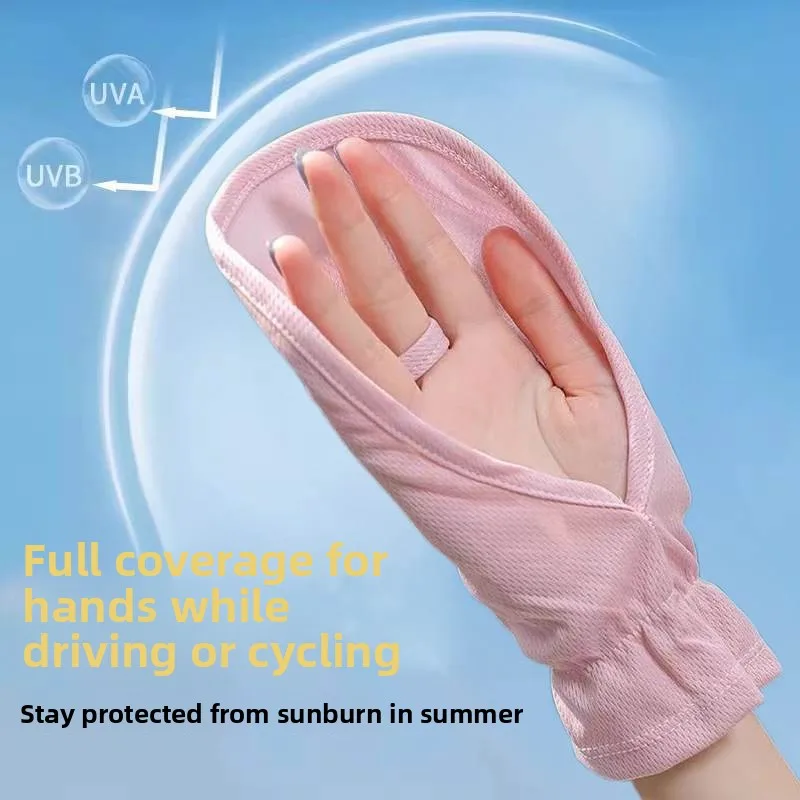 Ladies Short Ice Silk Sun Protection Gloves Fingerless Design for Cycling And Driving UPF80+ UV Protection Half Finger Gloves
Ladies Short Ice Silk Sun Protection Gloves Fingerless Design for Cycling And Driving UPF80+ UV Protection Half Finger Gloves