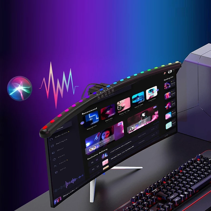 A25F-Large Screen Curved Screen Desktop Colorful Fill Light Led Desk Lamp Hanging Lamp On Computer Monitor Screen
A25F-Large Screen Curved Screen Desktop Colorful Fill Light Led Desk Lamp Hanging Lamp On Computer Monitor Screen