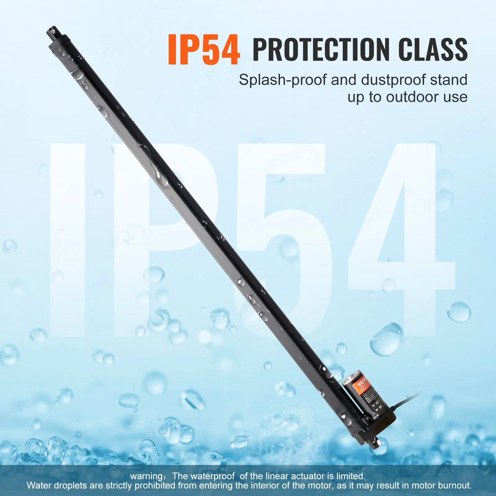 Linear Actuator 12V 20Inch 0.55'/s High Speed 220lbs/1000N IP54 Protection
Linear Actuator 12V 20Inch 0.55'/s High Speed 220lbs/1000N IP54 Protection