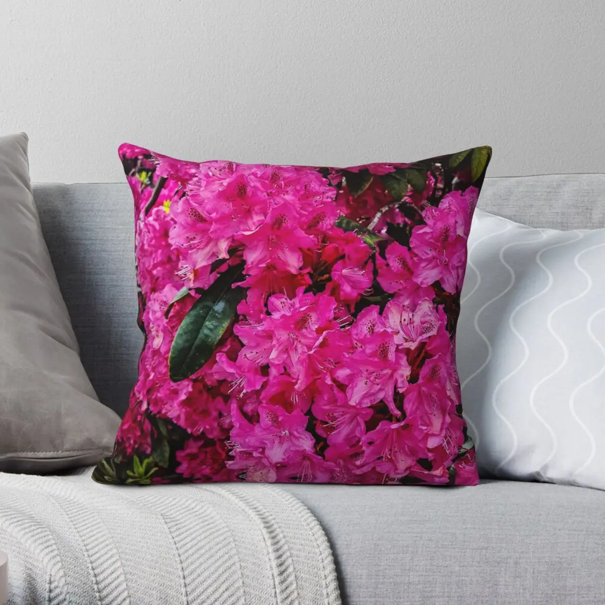 Neon Pink Azalea Square Pillowcase Polyester Linen Velvet Pattern Zip Decor Room Cushion Cover
Neon Pink Azalea Square Pillowcase Polyester Linen Velvet Pattern Zip Decor Room Cushion Cover