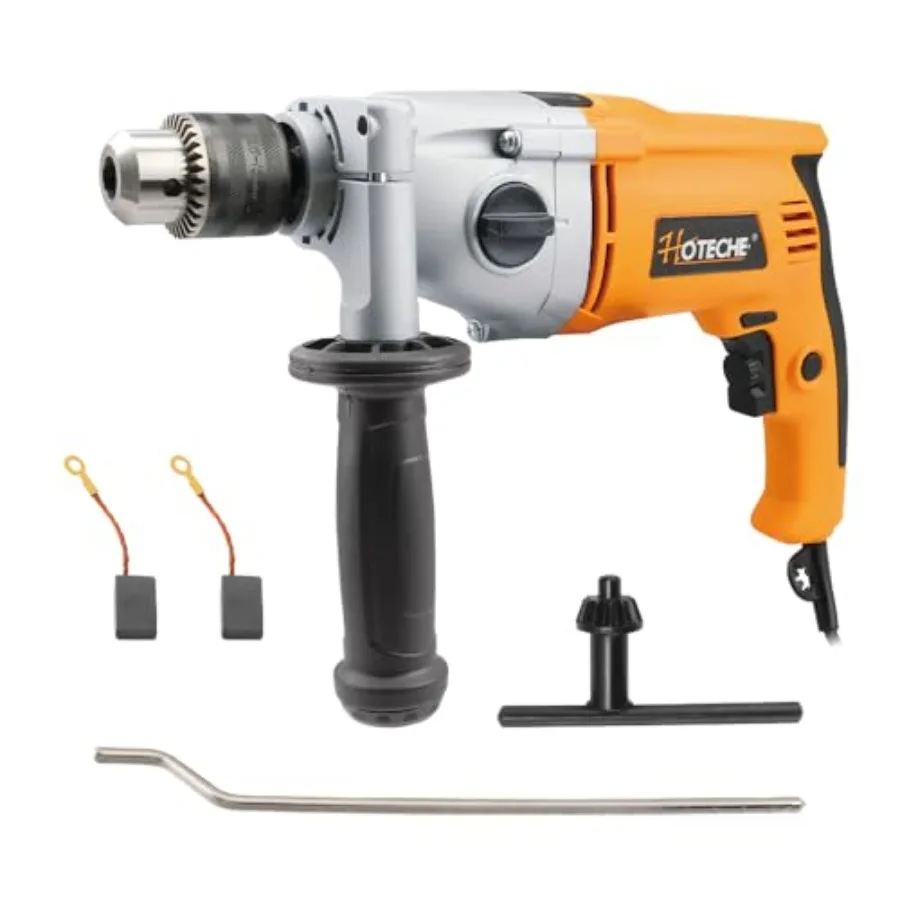1/2-Inch Heavy Duty Corded Hammer Drill - 9-Amp Powerful Electric Drill with 2-Speed Drill Mode for Concret Steel Wood
1/2-Inch Heavy Duty Corded Hammer Drill - 9-Amp Powerful Electric Drill with 2-Speed Drill Mode for Concret Steel Wood