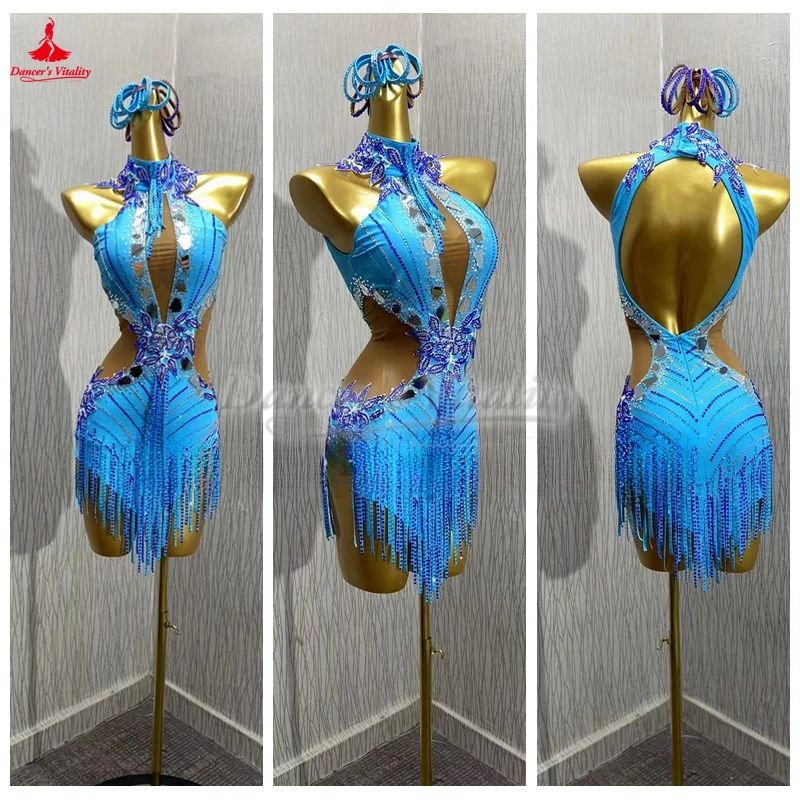 Latin Dance Professional Costume Customize Adult Chacha Samba Rumba Jive Paso Doble Performance and Competition Dresses To Women
Latin Dance Professional Costume Customize Adult Chacha Samba Rumba Jive Paso Doble Performance and Competition Dresses To Women