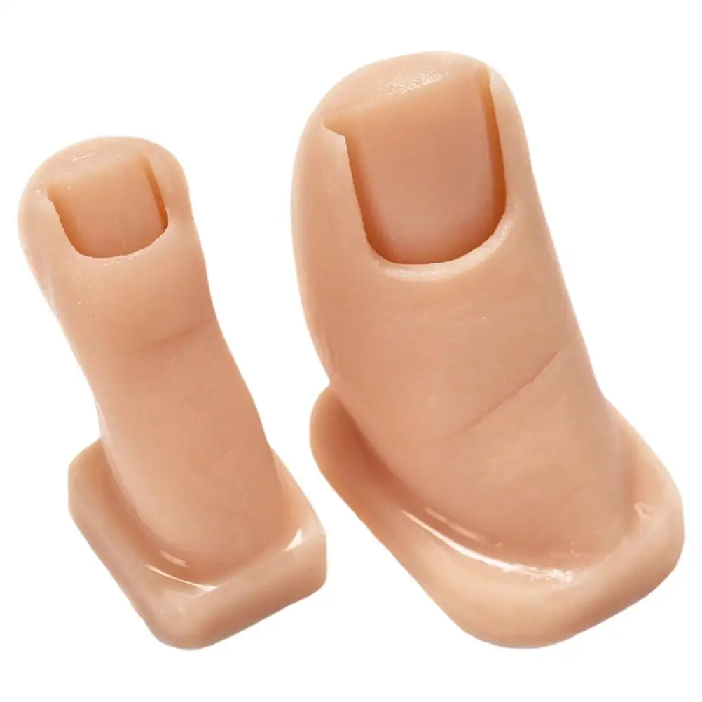 2 Pcs Nail Practice Toes Pure Silicone Realistic Texture Versatile Nail Painting Carving Durable Artificial Nails
2 Pcs Nail Practice Toes Pure Silicone Realistic Texture Versatile Nail Painting Carving Durable Artificial Nails
