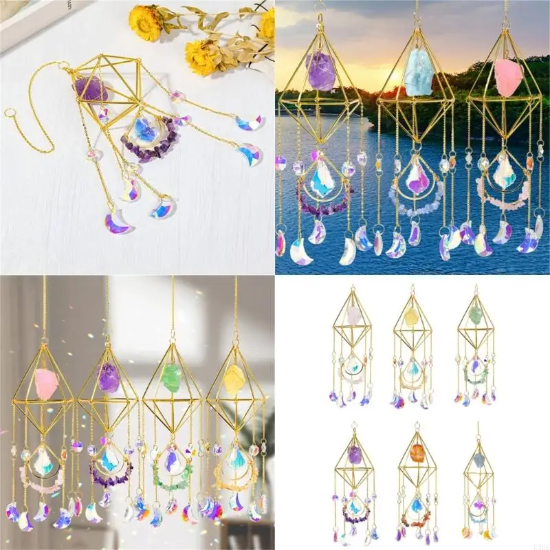 Handmade Crystal Prisms Wind Chimes For Garden Light Reflection Decoration KXRE
Handmade Crystal Prisms Wind Chimes For Garden Light Reflection Decoration KXRE