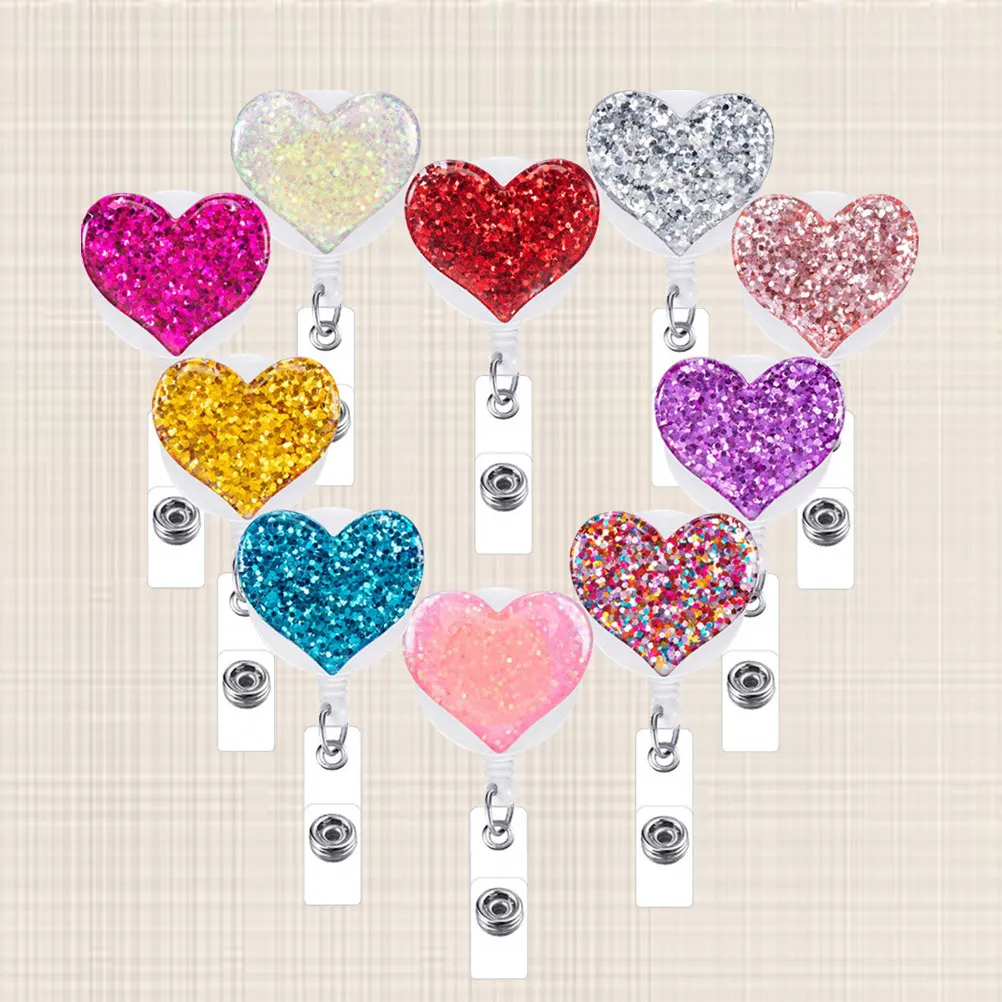 10Pcs Nurse Badge Reels Cartoon Pattern Retractable Id Badge Holder Clips Colorful Crystal Rhinestone Heart Shape for Hospital
10Pcs Nurse Badge Reels Cartoon Pattern Retractable Id Badge Holder Clips Colorful Crystal Rhinestone Heart Shape for Hospital