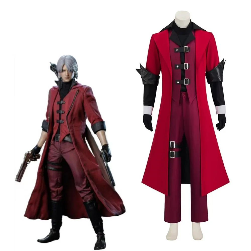 Game DMC 3 Dante Cosplay Costume Red Windbreaker Uniform Suits Full Set Halloween Carnival Party Outfits
Game DMC 3 Dante Cosplay Costume Red Windbreaker Uniform Suits Full Set Halloween Carnival Party Outfits