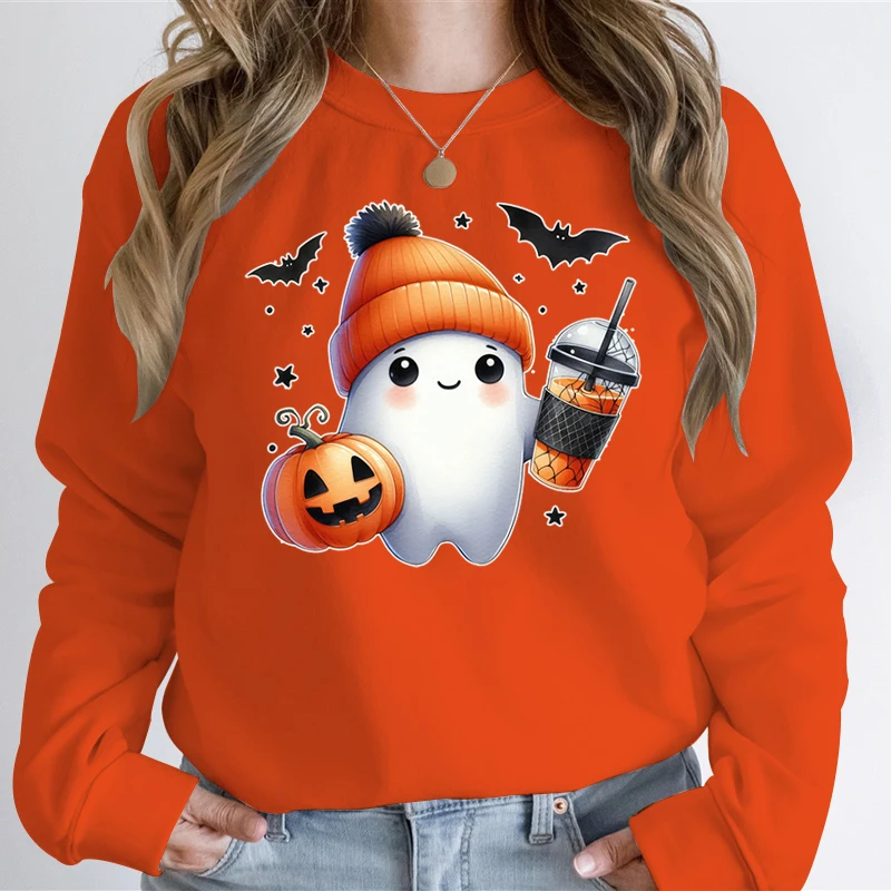 Halloween Ghost and Pumpkin Coffee Graphic Sweatshirts Women Creative Long Sleeve Autumn Pullover Spooky Season Halloween Hoodie
Halloween Ghost and Pumpkin Coffee Graphic Sweatshirts Women Creative Long Sleeve Autumn Pullover Spooky Season Halloween Hoodie