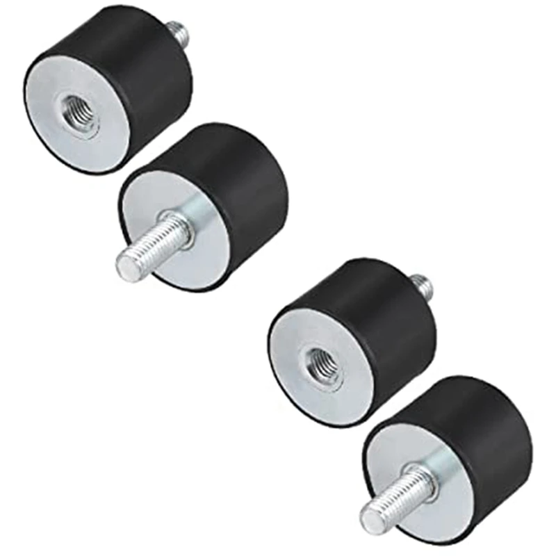 4 Pcs M8 Thread With Studs 40Mm X 30Mm Cylindrical Shock Absorber Rubber Mounts, Vibration Isolators Steering Damper Easy To Use
4 Pcs M8 Thread With Studs 40Mm X 30Mm Cylindrical Shock Absorber Rubber Mounts, Vibration Isolators Steering Damper Easy To Use