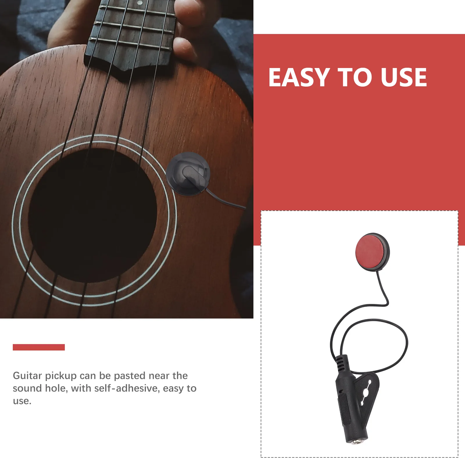 Acoustic Guitar Pickups Accessories Electric Mini for Transducer Plastic System
Acoustic Guitar Pickups Accessories Electric Mini for Transducer Plastic System