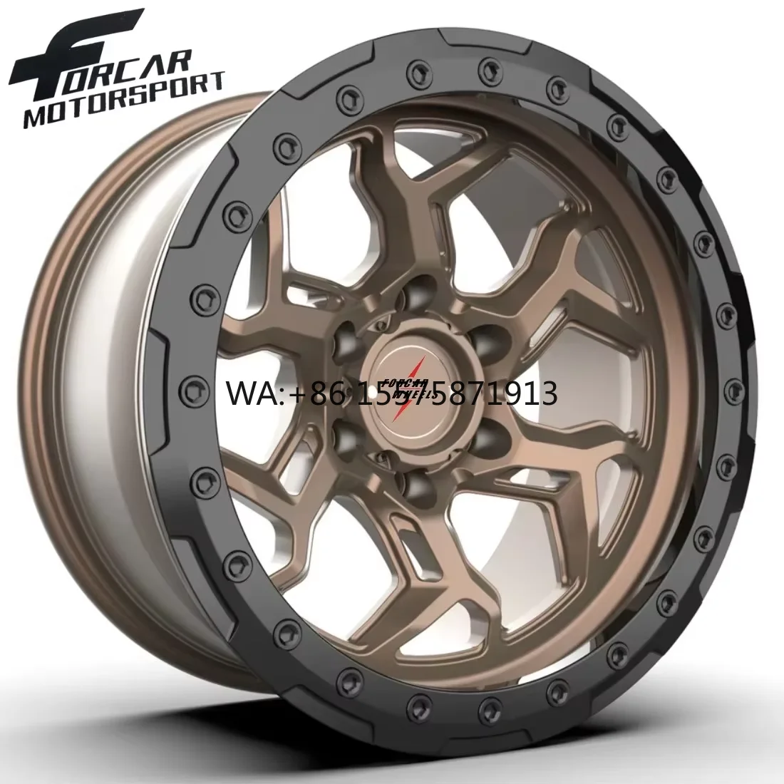 Моноблочные глубоковогнутые диски Forcar Motorsport бронзового цвета, 16-24 дюйма, кованые, для бездорожья
Моноблочные глубоковогнутые диски Forcar Motorsport бронзового цвета, 16-24 дюйма, кованые, для бездорожья