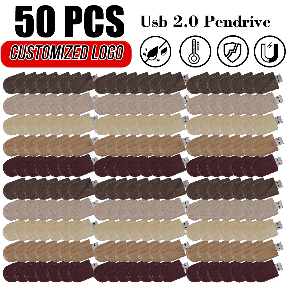 50PCS LOT Wooden USB Flash Drive 128GB Free Custom Logo Memory Stick 64GB Creative Gift Box Pendrive 32GB Real Capacity U Disk
50PCS LOT Wooden USB Flash Drive 128GB Free Custom Logo Memory Stick 64GB Creative Gift Box Pendrive 32GB Real Capacity U Disk