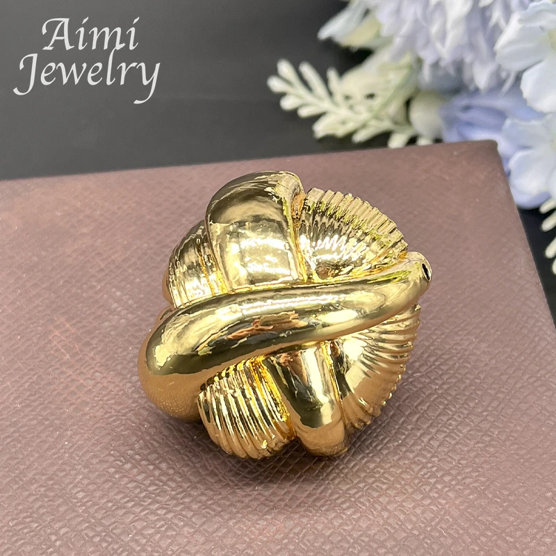 Big Size 24K Gold Plated Ring for Women High Quality Copper Luxury Trendy Gold Color Jewelry Party Dubai Bridal Wedding Gifts
Big Size 24K Gold Plated Ring for Women High Quality Copper Luxury Trendy Gold Color Jewelry Party Dubai Bridal Wedding Gifts