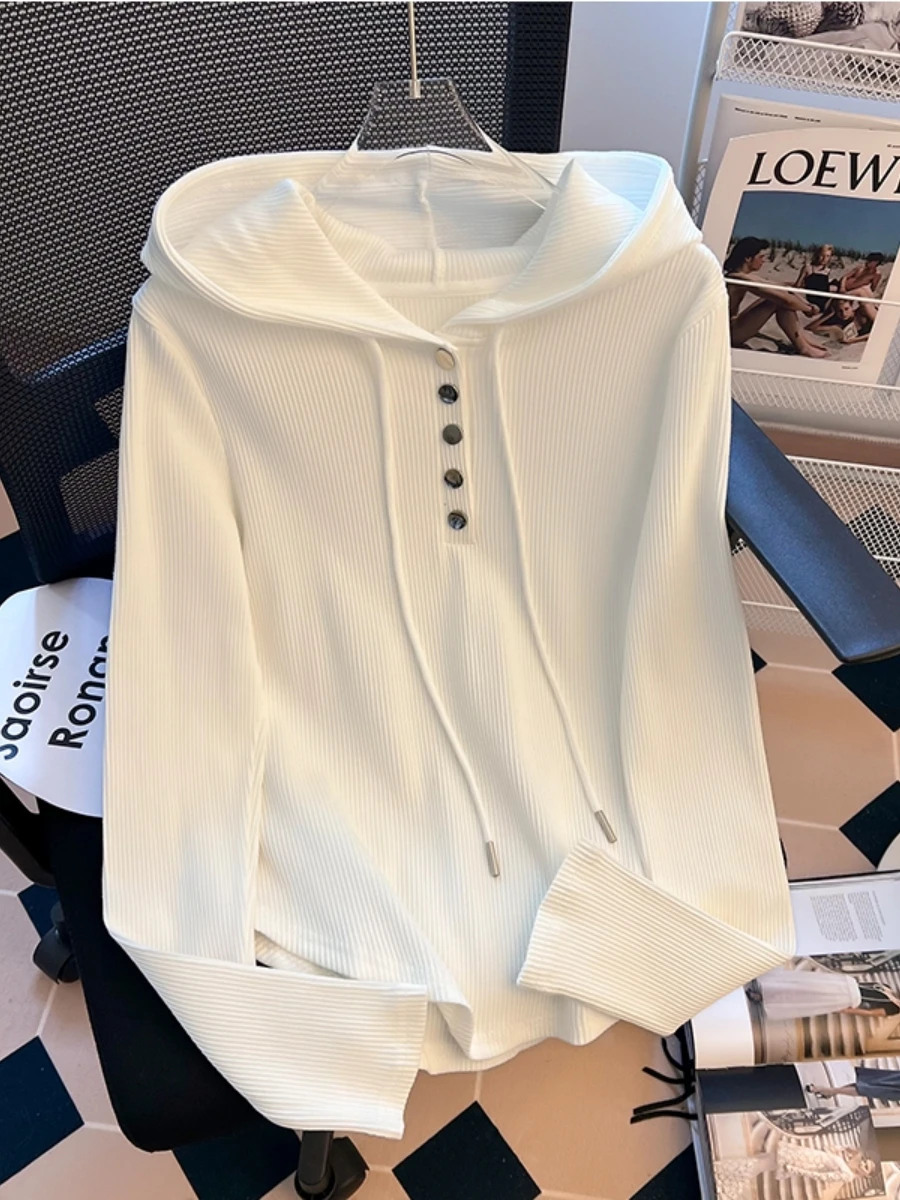 Fashionable Drawstring Hoodie Women's Casual Long Sleeve Top Autumn 2023 Design Sensation Slim Fit Versatile Trendy Sweatshirt
Fashionable Drawstring Hoodie Women's Casual Long Sleeve Top Autumn 2023 Design Sensation Slim Fit Versatile Trendy Sweatshirt