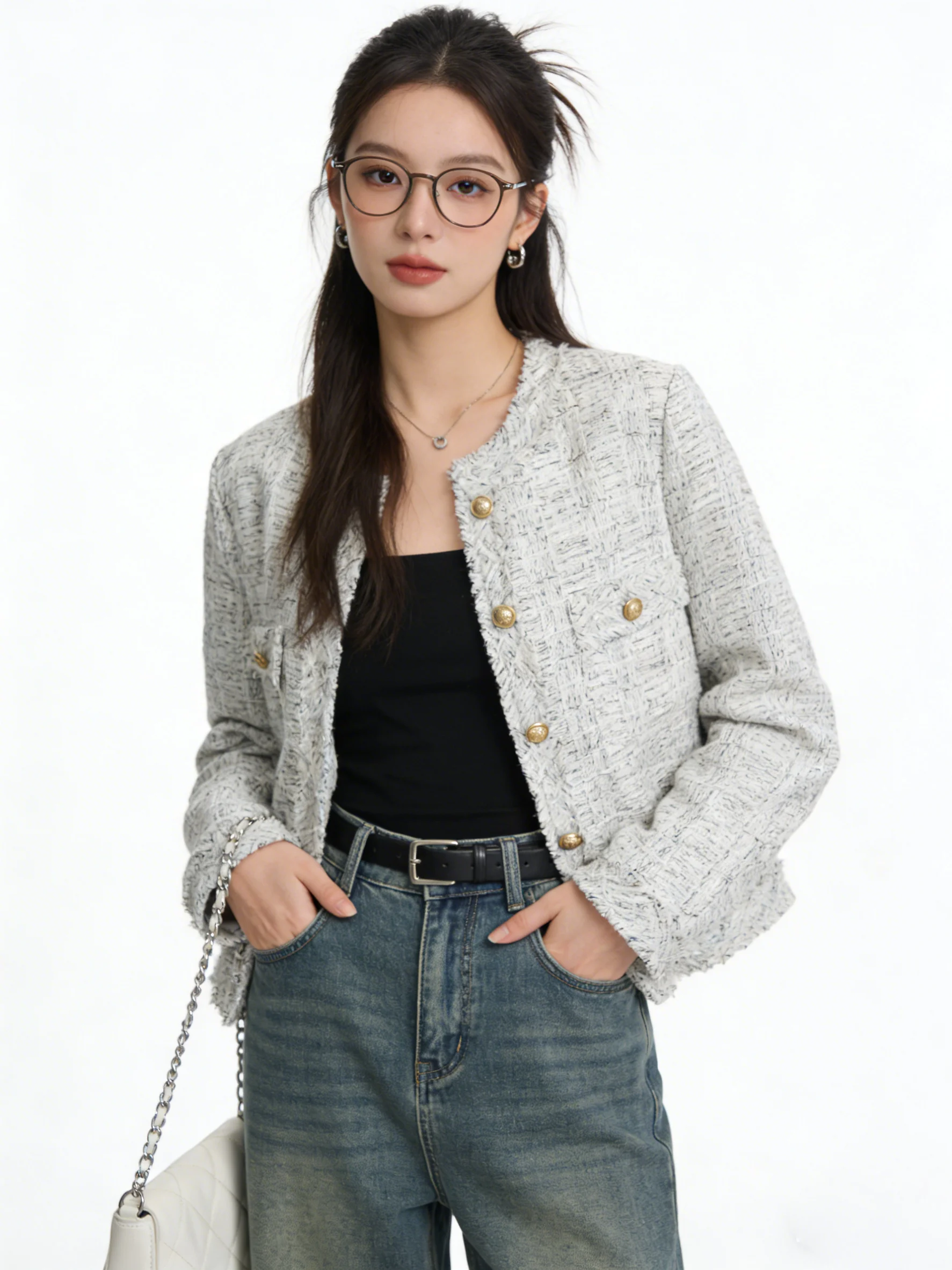 Elegant Lady's Short Coat Early Spring Loose Fit High End Versatile Top Crisp Woolen Fabric Small Fragrance Style Ladies Oute...
Elegant Lady's Short Coat Early Spring Loose Fit High End Versatile Top Crisp Woolen Fabric Small Fragrance Style Ladies Oute...