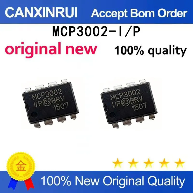 (5-100 pieces)Brand new original MCP3002-I/P DIP-8 spot chip IC
(5-100 pieces)Brand new original MCP3002-I/P DIP-8 spot chip IC