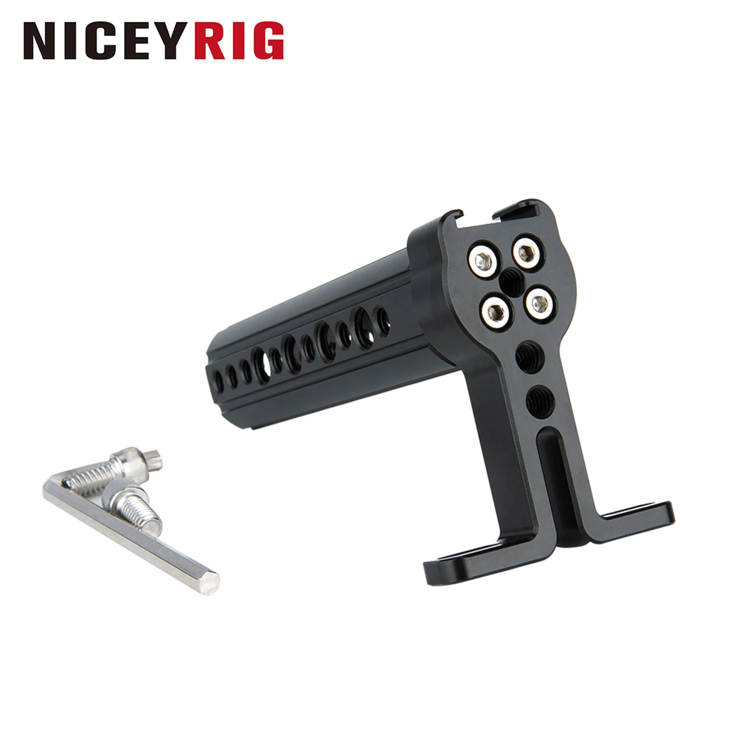 NICEYRIG Camera Top Handle Grip DSLR Cage Handle with Cold Shoe Mount for Camera Rig
NICEYRIG Camera Top Handle Grip DSLR Cage Handle with Cold Shoe Mount for Camera Rig