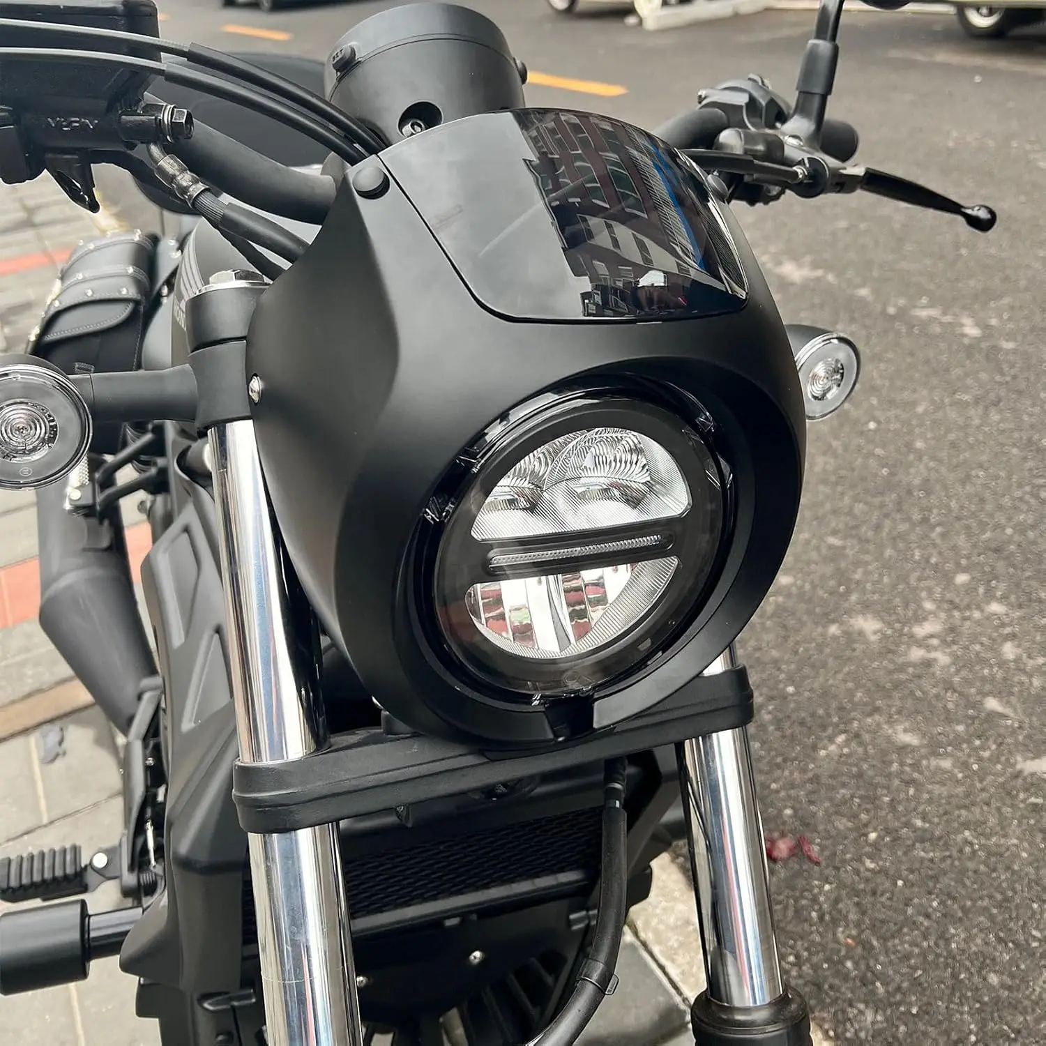 CMX 300 500 Motorcycle Headlight Cowl For Honda Rebel CMX500 CMX300 2017-2023 Windshield Headlamp Fairing Mask Cover Guard
CMX 300 500 Motorcycle Headlight Cowl For Honda Rebel CMX500 CMX300 2017-2023 Windshield Headlamp Fairing Mask Cover Guard