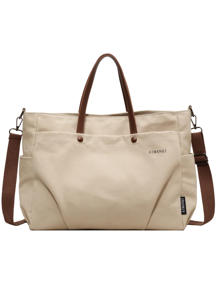Casual Large Capaci Canvas Bag Women's 2023 New Versatile Commuter Single oulder Handheld Tote Bag Soft PU Leather Zipper...
Casual Large Capaci Canvas Bag Women's 2023 New Versatile Commuter Single oulder Handheld Tote Bag Soft PU Leather Zipper...