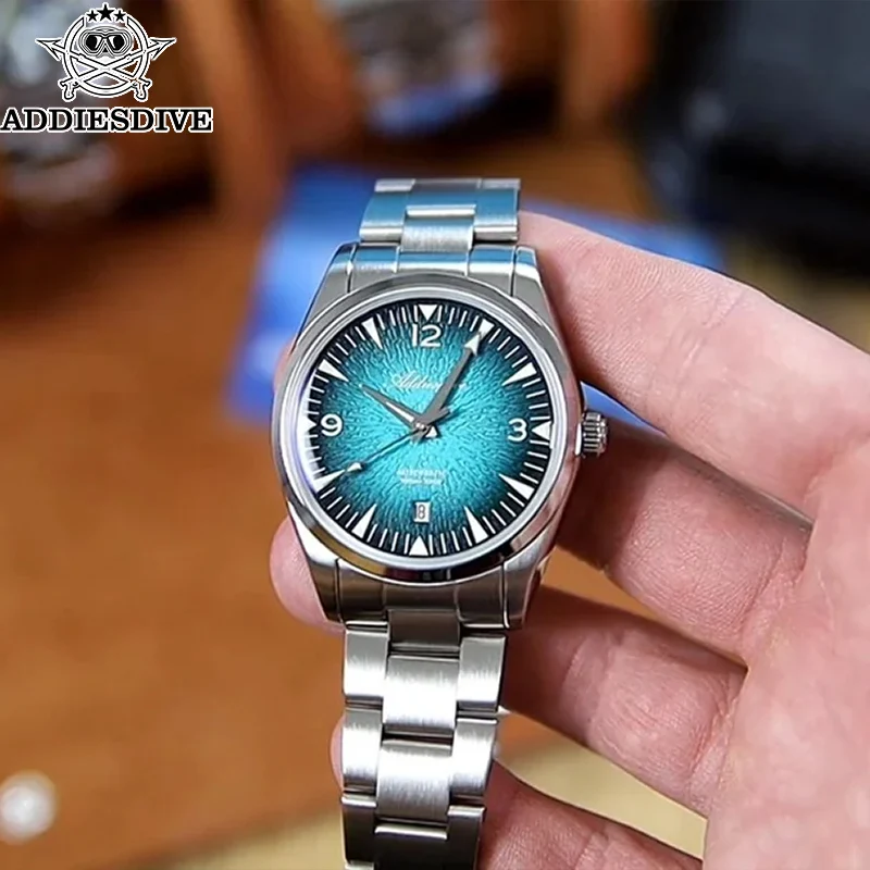 ADDIESDIVE 39 мм автоматические механические часы с градиентным циферблатом для мужчин, водонепроницаемые, из нержавеющей стали, с люминесцентным покрытием BGW9
ADDIESDIVE 39 мм автоматические механические часы с градиентным циферблатом для мужчин, водонепроницаемые, из нержавеющей стали, с люминесцентным покрытием BGW9