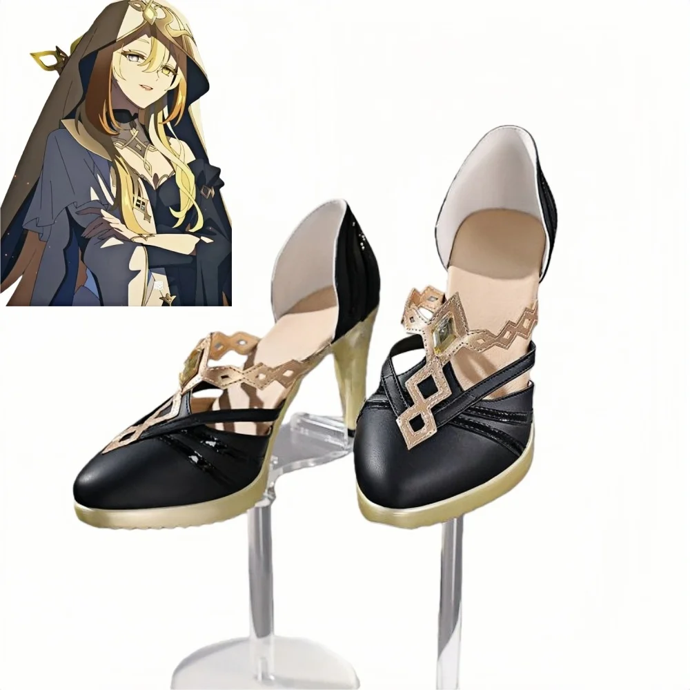 Аниме-обувь Naberius на высоком каблуке для косплея, аксессуары и реквизит из игры Genshin Impact Rhinedottir, костюмы на Хэллоуин для женщин
Аниме-обувь Naberius на высоком каблуке для косплея, аксессуары и реквизит из игры Genshin Impact Rhinedottir, костюмы на Хэллоуин для женщин