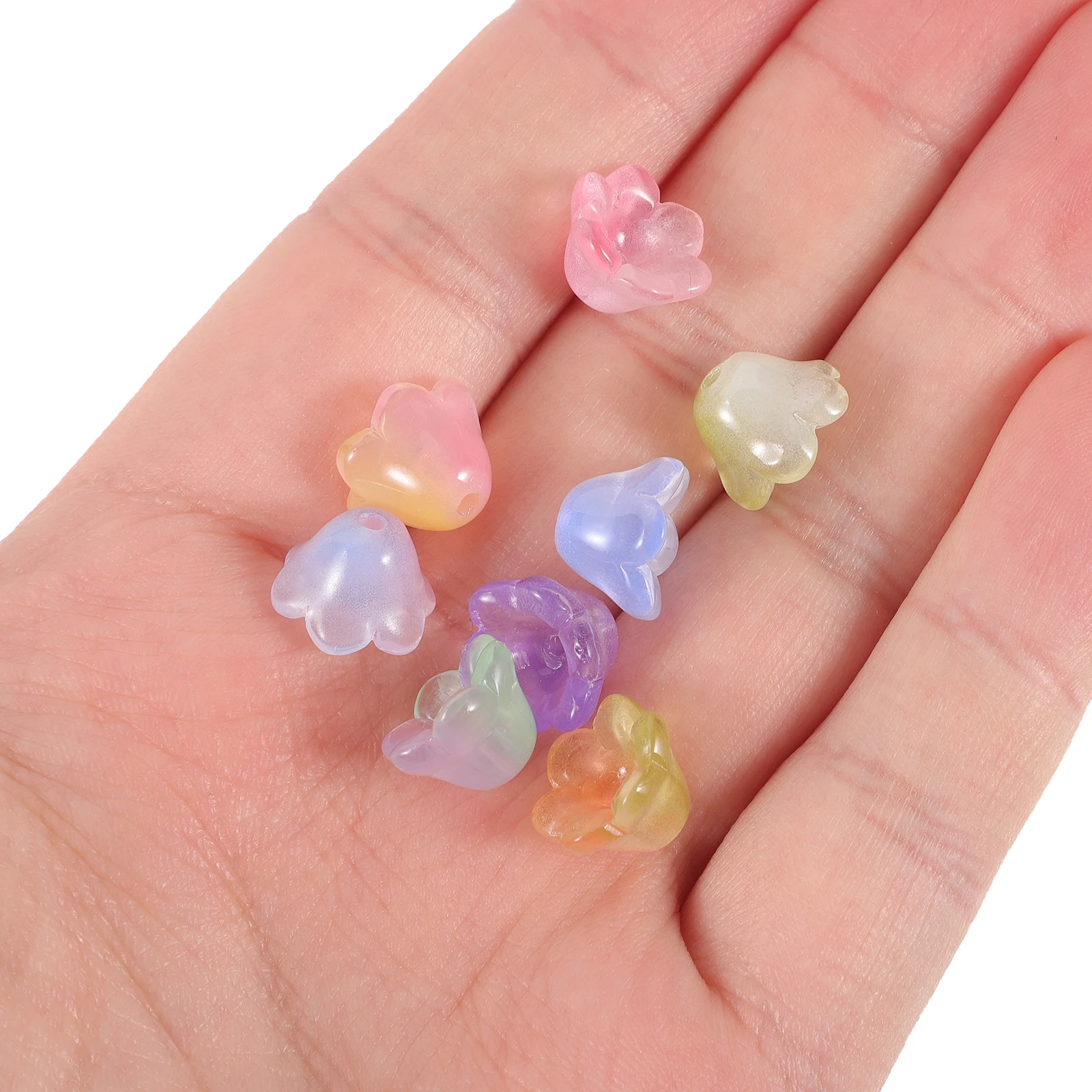 100pcs Glass Flower Beads Mixed Color Smooth Sturdy DIY Jewelry Making Bracelets Necklace Earrings Crafts Glossy Lightweight
100pcs Glass Flower Beads Mixed Color Smooth Sturdy DIY Jewelry Making Bracelets Necklace Earrings Crafts Glossy Lightweight