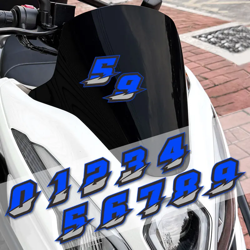 2 шт. от 0 до 9, синие наклейки с номером мотоцикла, водонепроницаемые для модификации, лобовое стекло мотоцикла, шлем, скутер, крутые виниловые наклейки
2 шт. от 0 до 9, синие наклейки с номером мотоцикла, водонепроницаемые для модификации, лобовое стекло мотоцикла, шлем, скутер, крутые виниловые наклейки
