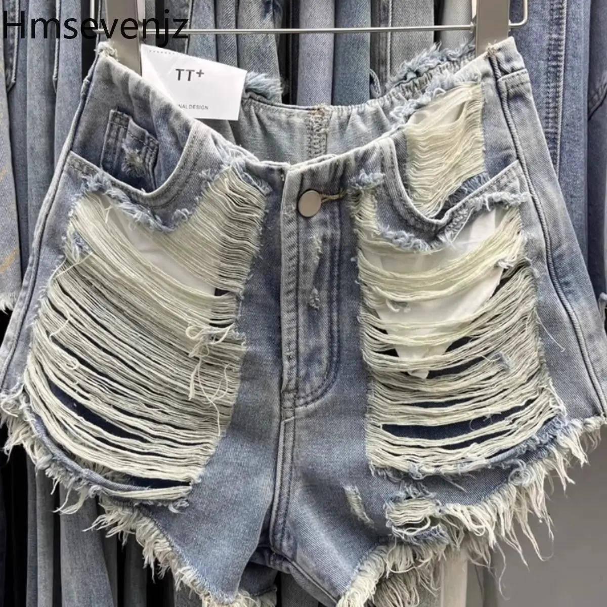 Hmsevenjz Light Blue High Waisted Denim Shorts for Women's Summer Hot Girls Wide Legs A-line Hot Pants Fashion Female Clothes
Hmsevenjz Light Blue High Waisted Denim Shorts for Women's Summer Hot Girls Wide Legs A-line Hot Pants Fashion Female Clothes