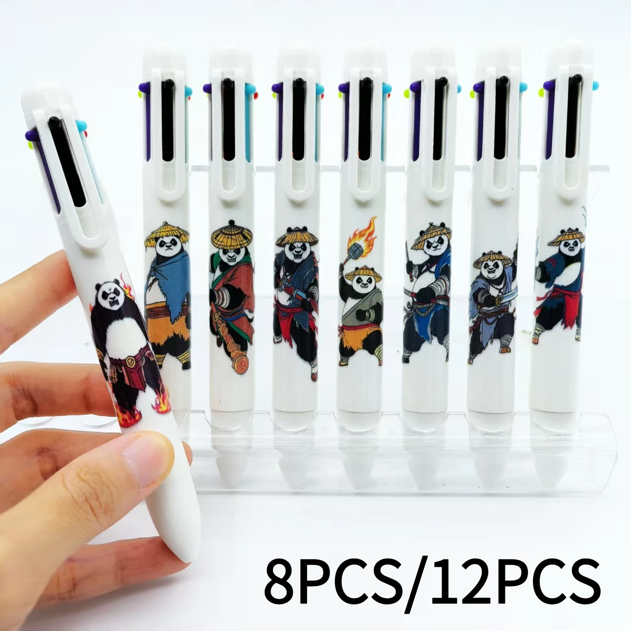 8PCS/12PCS Panda-patterned notebook pen, office writing six-in-one ballpoint pen, back-to-school stationery
8PCS/12PCS Panda-patterned notebook pen, office writing six-in-one ballpoint pen, back-to-school stationery