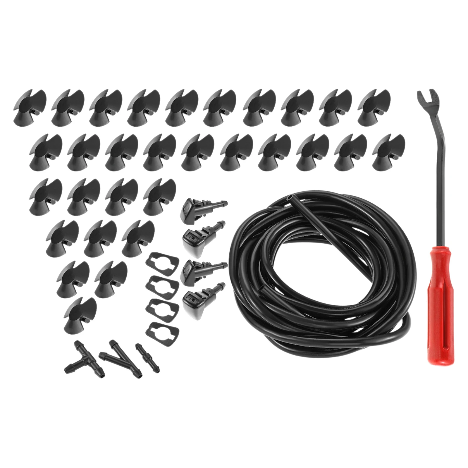 43Pcs Auyo Front Windshield Wiper Washer Jet Spray Nozzles Water Pipe Joint Tool Kit 4805742AB 5116079AA for Chrysler Dodge Jeep
43Pcs Auyo Front Windshield Wiper Washer Jet Spray Nozzles Water Pipe Joint Tool Kit 4805742AB 5116079AA for Chrysler Dodge Jeep