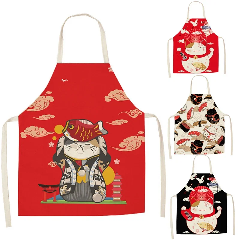 Фартук Lucky Cat, кухонные льняные фартуки, нагрудники, домашняя уборка, передник, домашний фартук для приготовления пищи, кухонные принадлежности для выпечки, передник
Фартук Lucky Cat, кухонные льняные фартуки, нагрудники, домашняя уборка, передник, домашний фартук для приготовления пищи, кухонные принадлежности для выпечки, передник