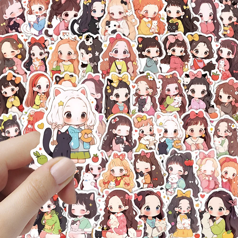 10/35/70PCS Cute Little Girl Cartoon Funny Doodle Stickers Decorative Water Cup Suitcase Phone Case Laptop Guitar Decal Toys
10/35/70PCS Cute Little Girl Cartoon Funny Doodle Stickers Decorative Water Cup Suitcase Phone Case Laptop Guitar Decal Toys
