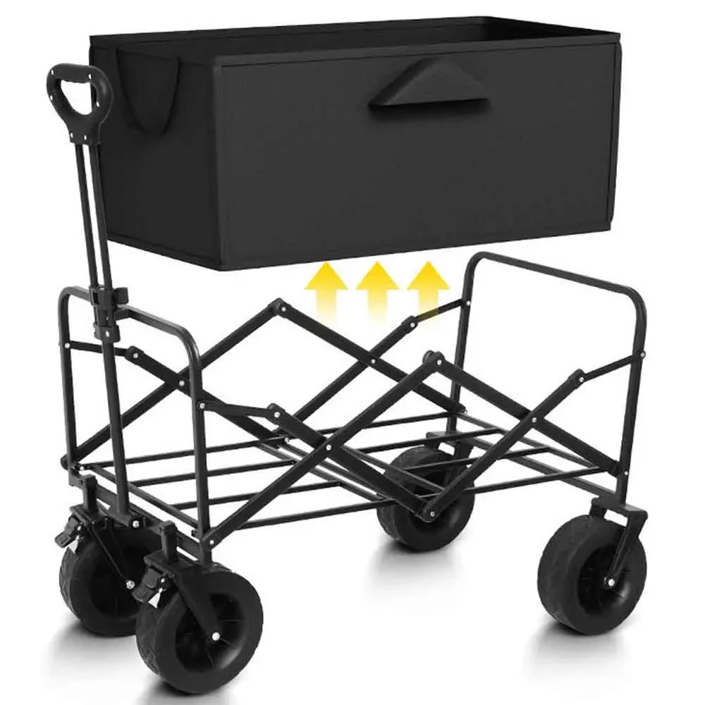 Large Capacity Folding Wagon Shopping Beach Garden Pull Trolley Collapsible Folding Outdoor Portable Camping Cart
Large Capacity Folding Wagon Shopping Beach Garden Pull Trolley Collapsible Folding Outdoor Portable Camping Cart
