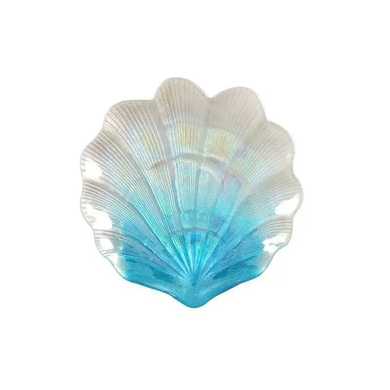 LH glass shell plate fruit household snack ornament plate
LH glass shell plate fruit household snack ornament plate